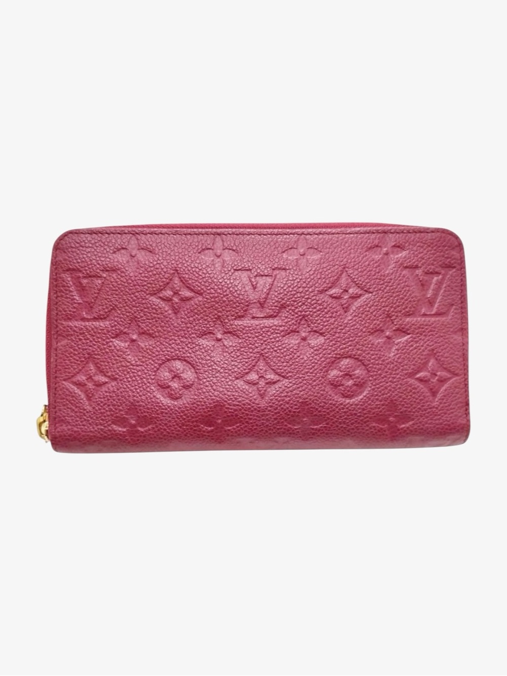 Louis Vuitton Monogram Fuchsia / Purple Empreinte Leather Full Zippy Wallet